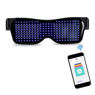 LED bluetooth brille med blåt lys